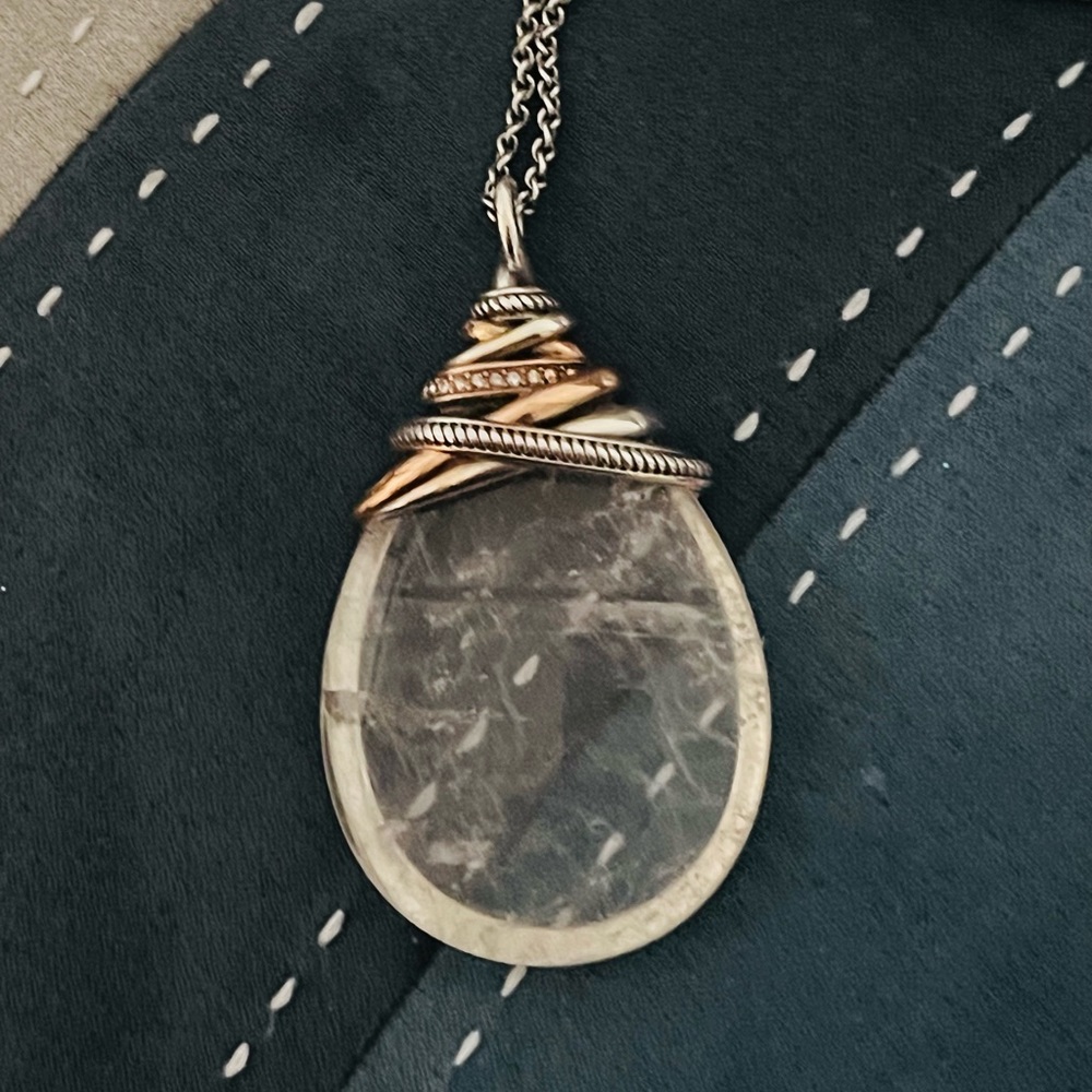Brighton Neptunes Rings Pyramid Cabochon Convertible Necklace